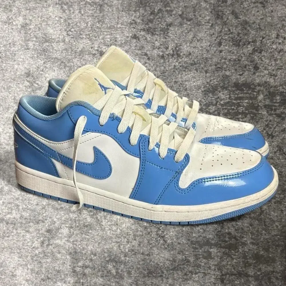 Nike Air Jordan 1 Low University Blue White Men’s Size 10.5 Sneakers 553558-414